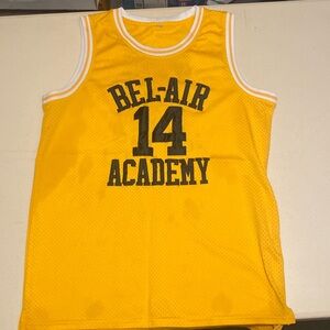 Yellow Bel-Air Academy Basketball Jersey